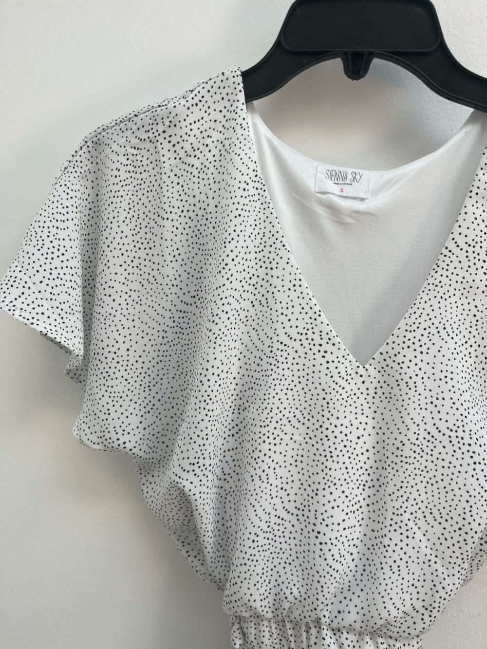 Beautiful Polka Dot Dress size small but fits up to large too.